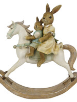 Clayre & Eef Decoratie konijnen 19*5*20 cm 6PR3276