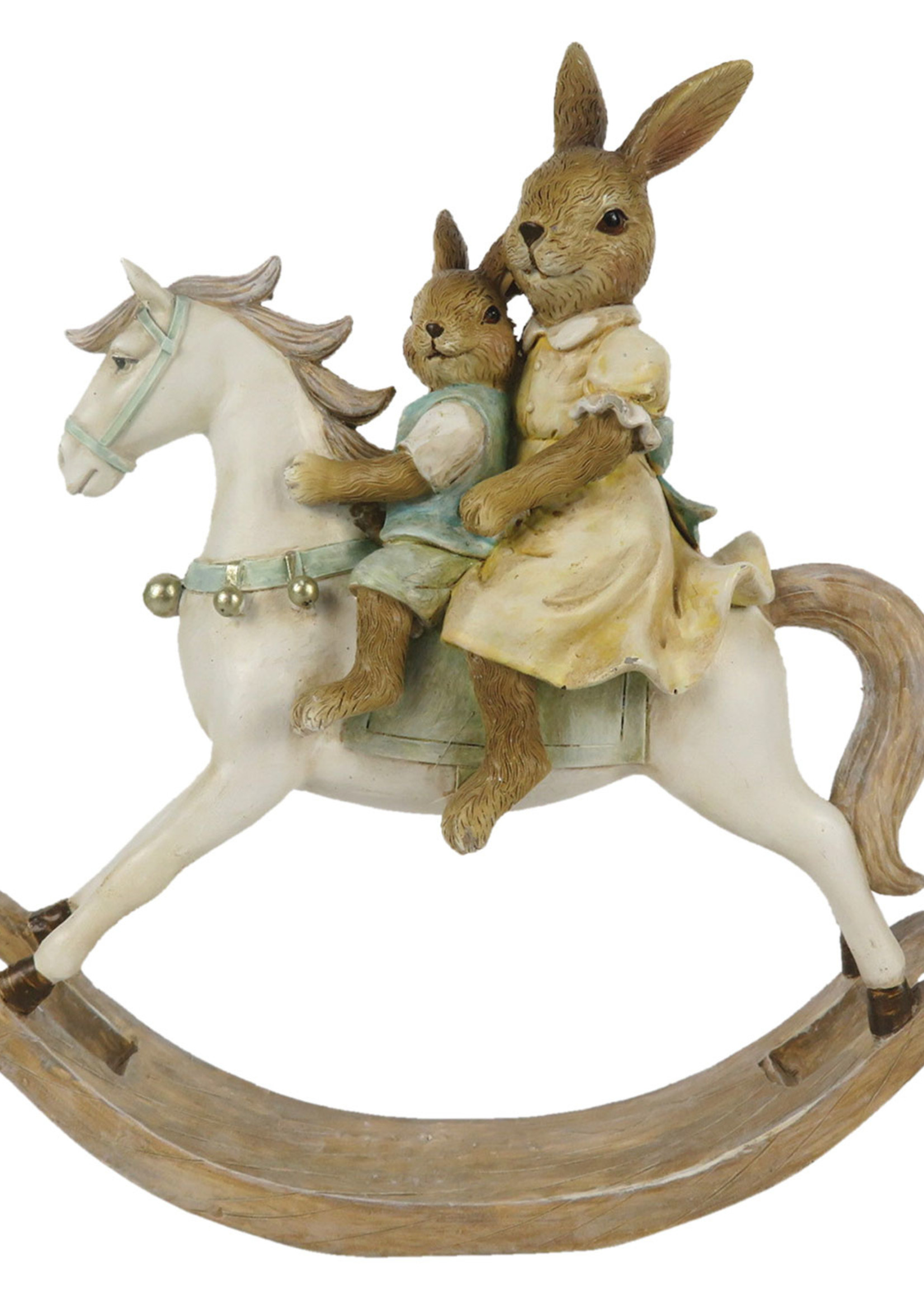 Clayre & Eef Decoratie konijnen 19*5*20 cm 6PR3276