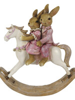 Clayre & Eef Decoratie konijnen 13*4*14 cm 6PR3277