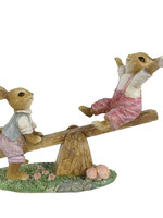 Clayre & Eef Decoratie konijnen 18*8*13 cm 6PR3279