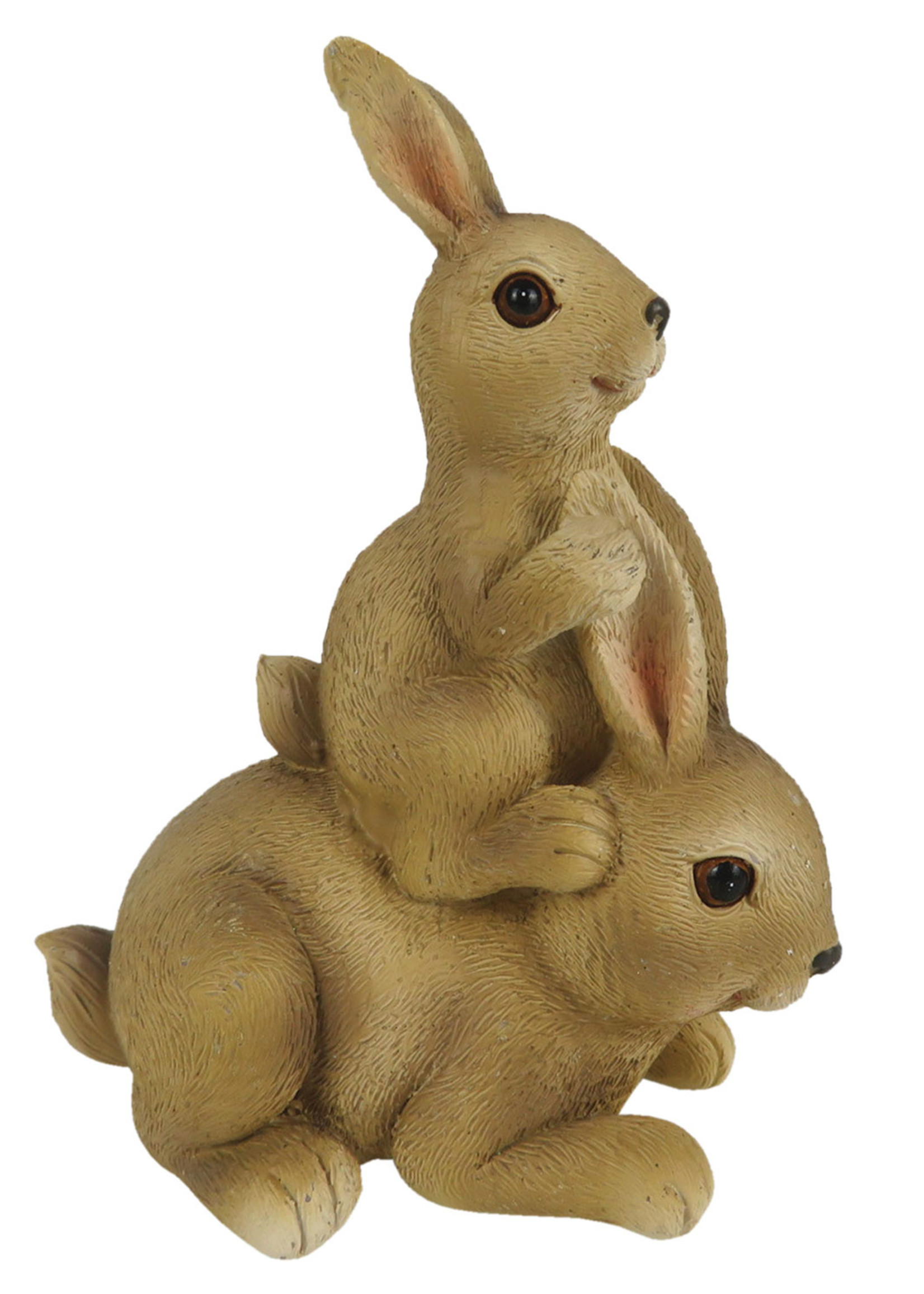 Clayre & Eef Decoratie konijnen 10*6*12 cm 6PR3282