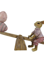 Clayre & Eef Décoration lapin 16*3*12 cm 6PR3283