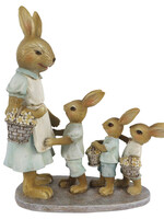 Clayre & Eef Decoratie konijnen 17*7*19 cm 6PR3285