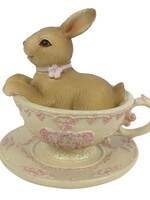 Clayre & Eef Décoration lapin 8*7*8 cm 6PR3288