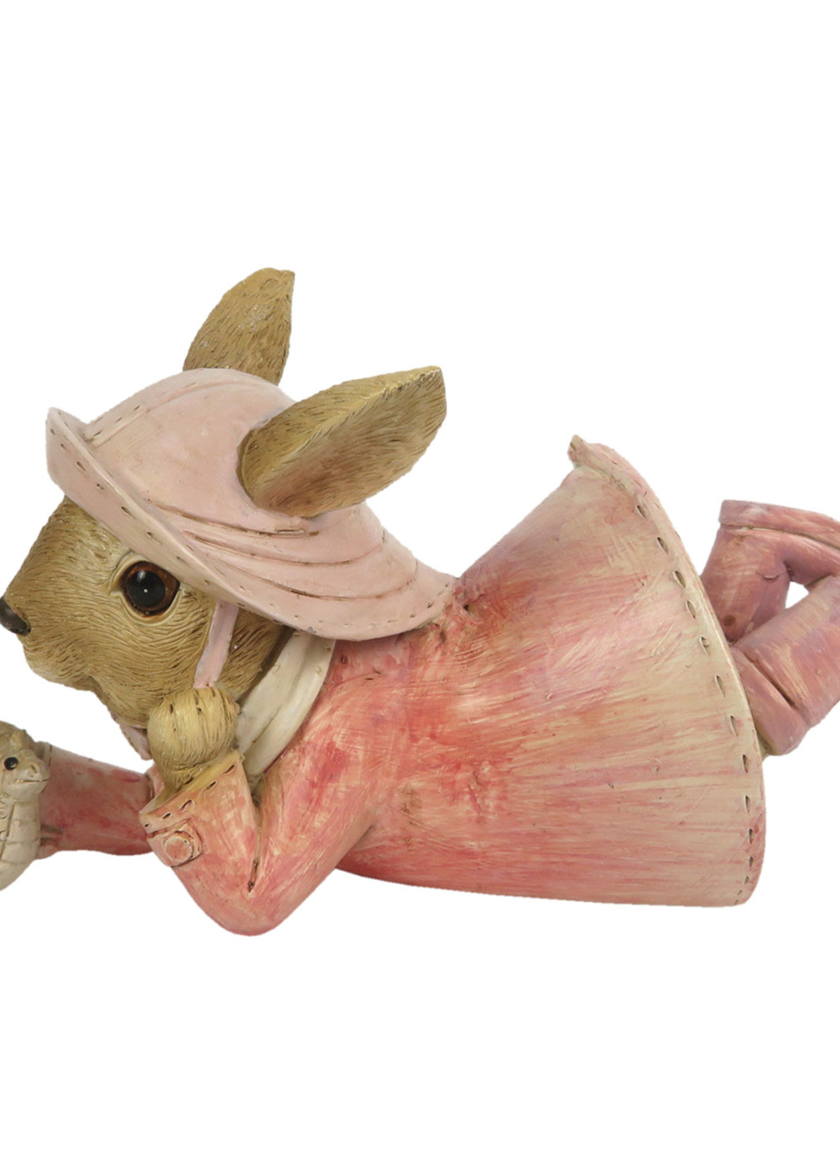 Clayre & Eef Décoration lapin 14*6*8 cm 6PR3291