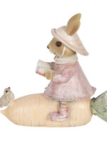 Clayre & Eef Décoration lapin 13*5*11 cm 6PR3300