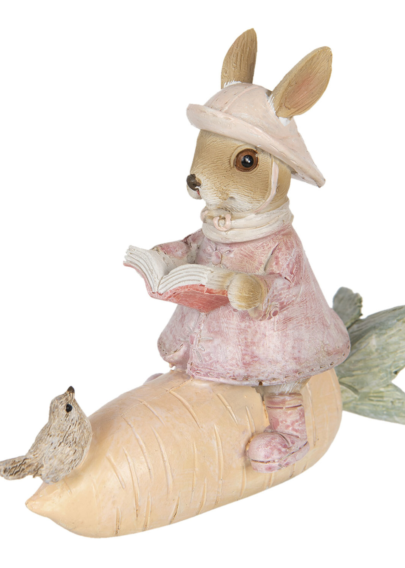 Clayre & Eef Décoration lapin 13*5*11 cm 6PR3300