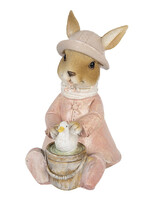 Clayre & Eef Décoration lapin 9*6*12 cm 6PR3301