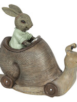 Clayre & Eef Tirelire escargot 15*7*13 cm 6PR3302