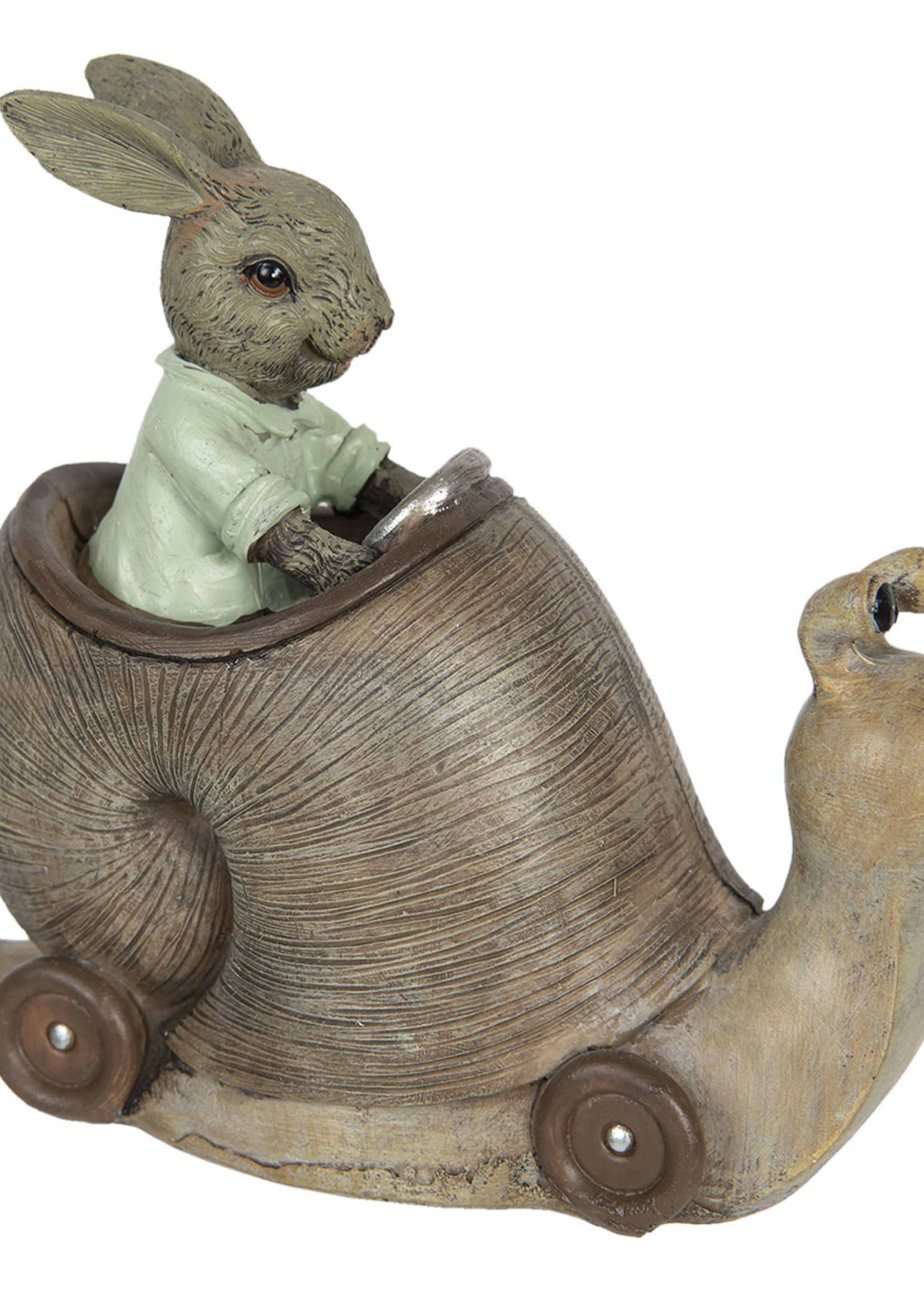 Clayre & Eef Tirelire escargot 15*7*13 cm 6PR3302