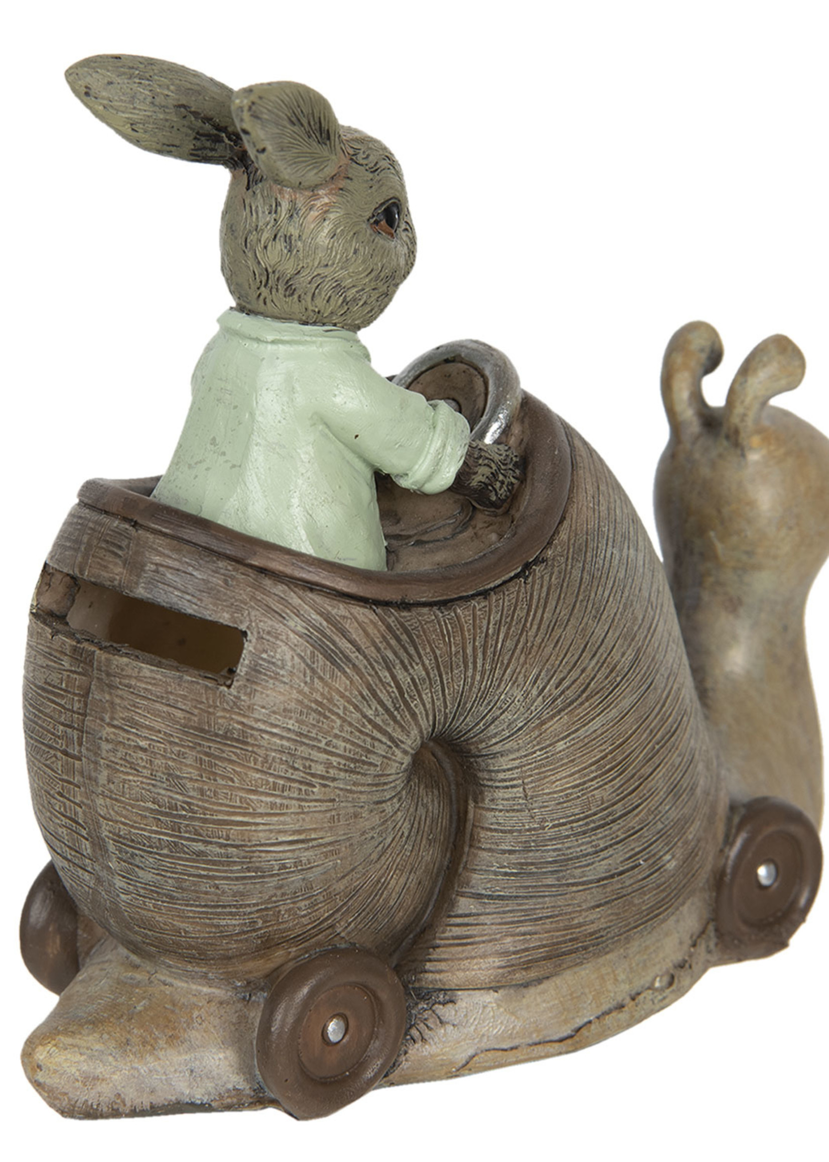 Clayre & Eef Tirelire escargot 15*7*13 cm 6PR3302