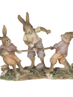 Clayre & Eef Decoratie konijnen 20*7*15 cm 6PR3307