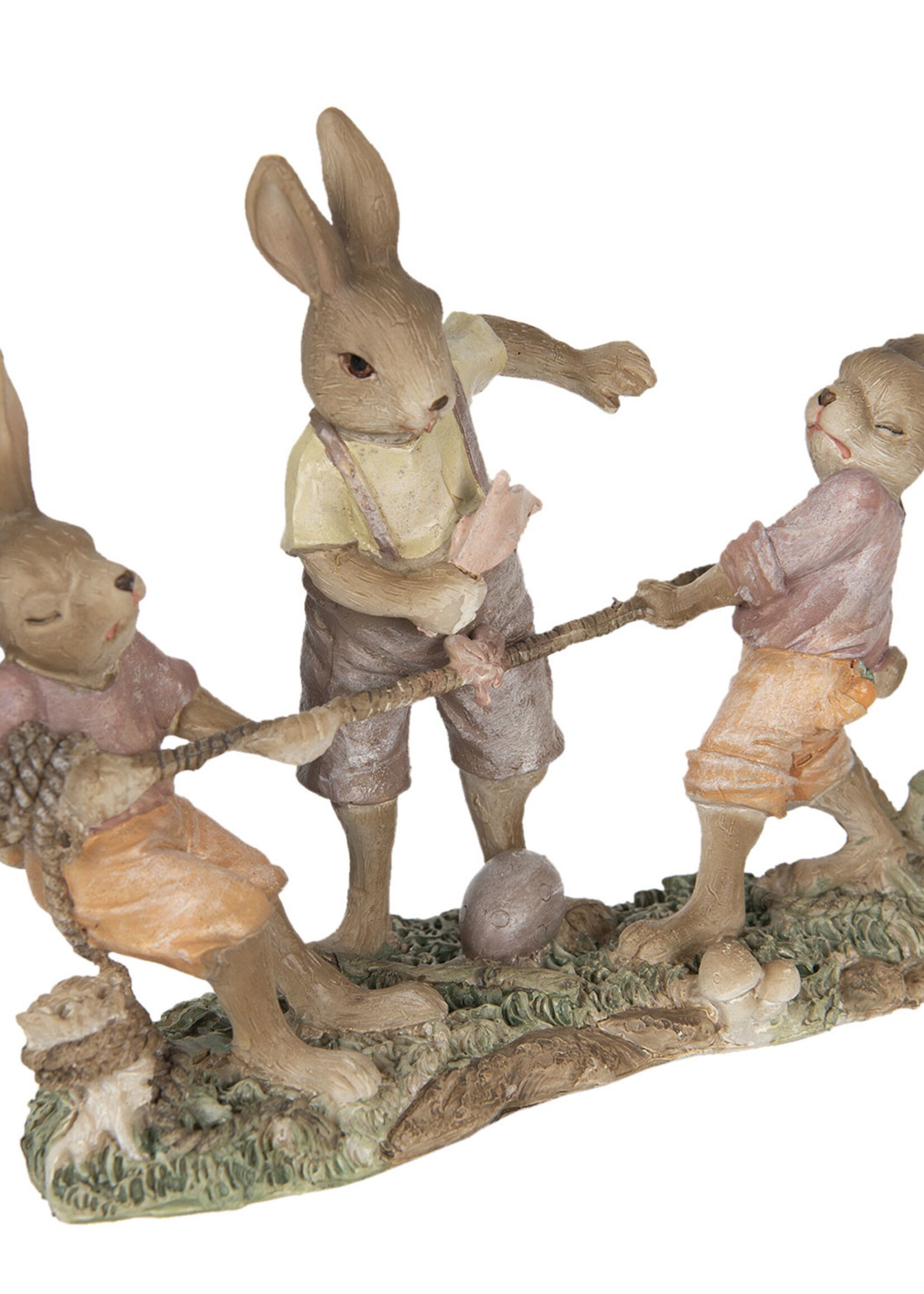 Clayre & Eef Decoratie konijnen 20*7*15 cm 6PR3307