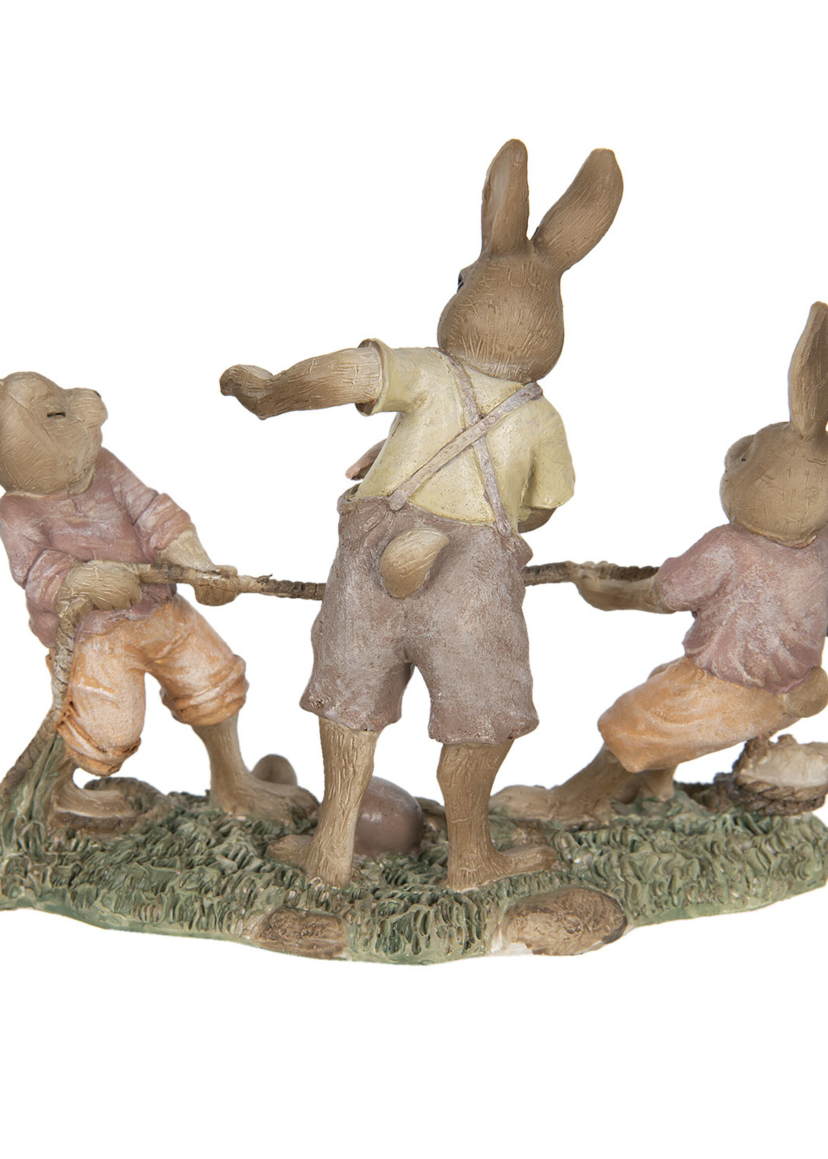 Clayre & Eef Decoratie konijnen 20*7*15 cm 6PR3307