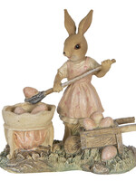 Clayre & Eef Décoration lapin 12*6*12 cm 6PR3312
