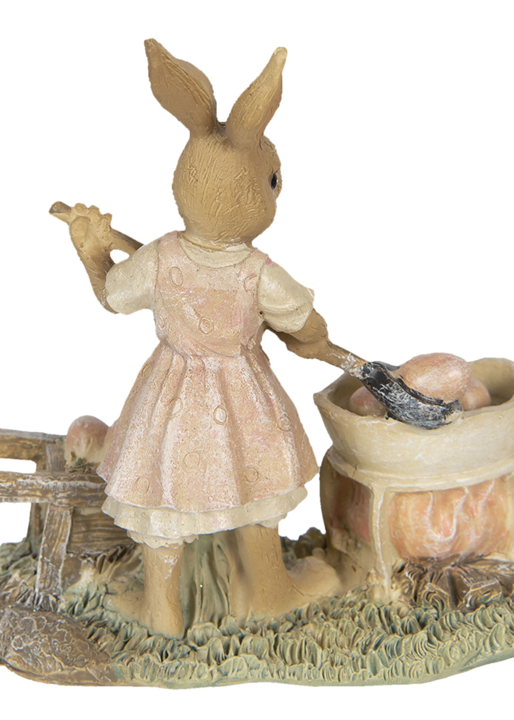 Clayre & Eef Décoration lapin 12*6*12 cm 6PR3312