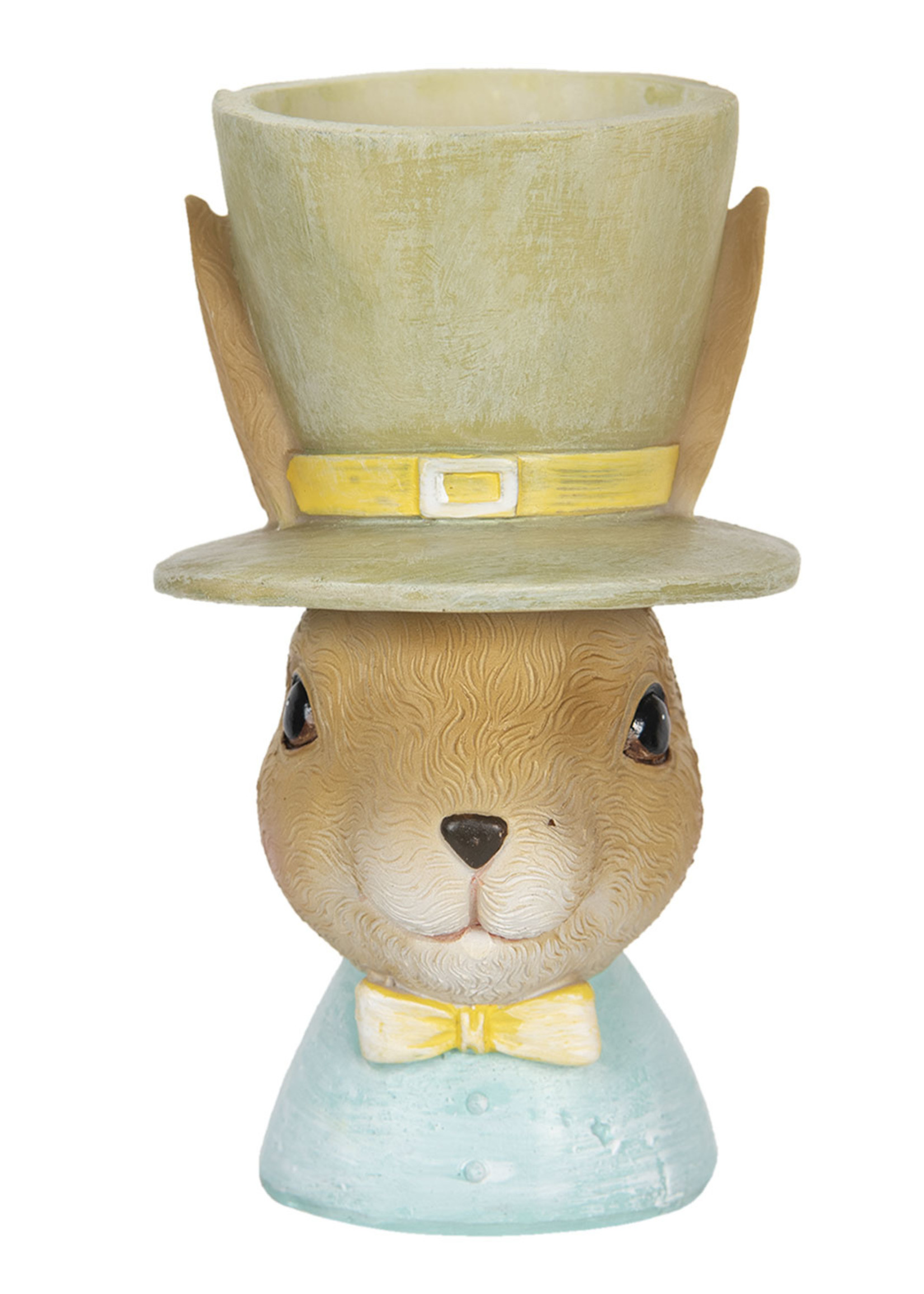 Clayre & Eef Eierdopje konijn 7*7*12 cm 6PR3318