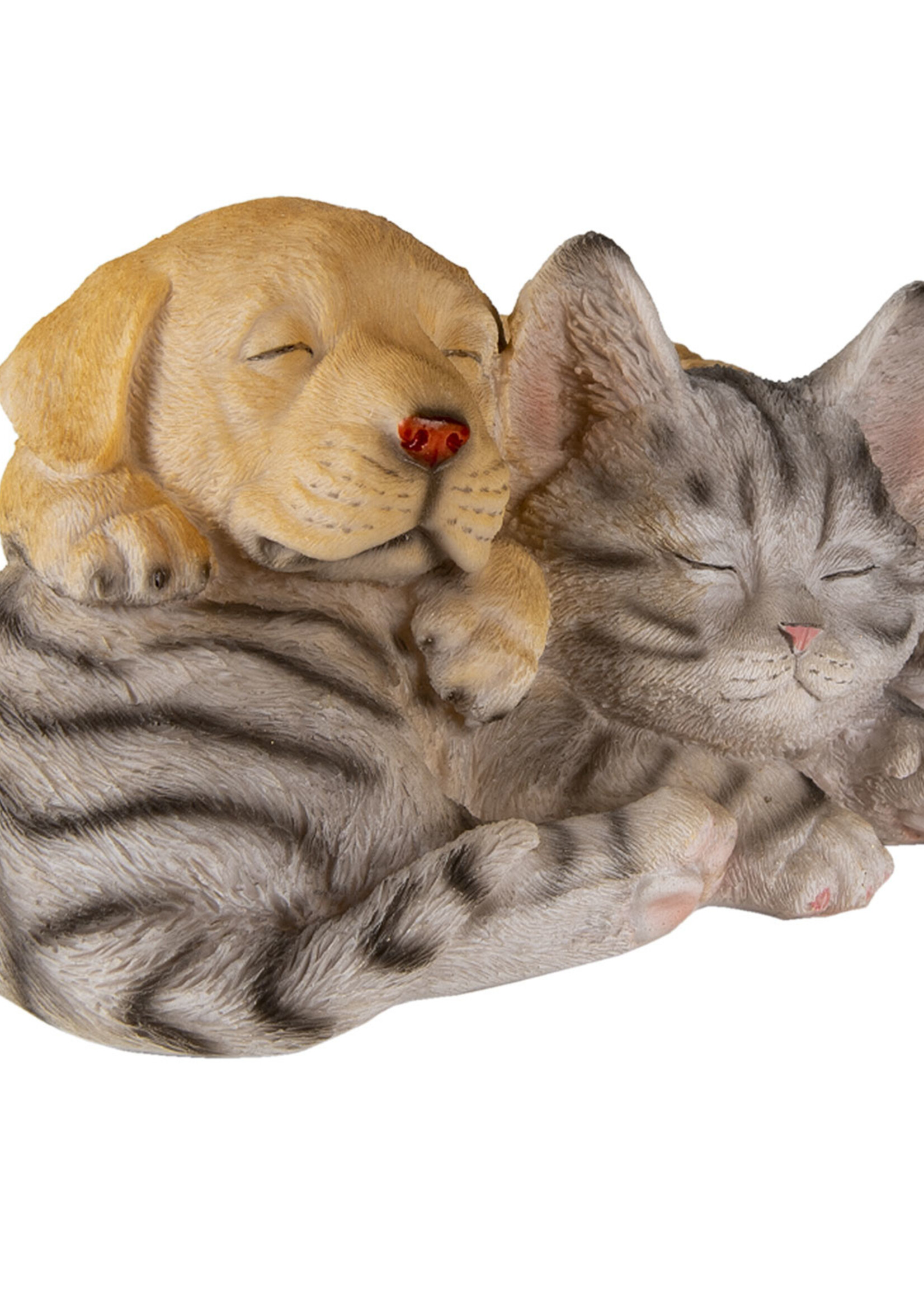 Clayre & Eef Decoratie hond en kat 20*15*11 cm 6PR3336