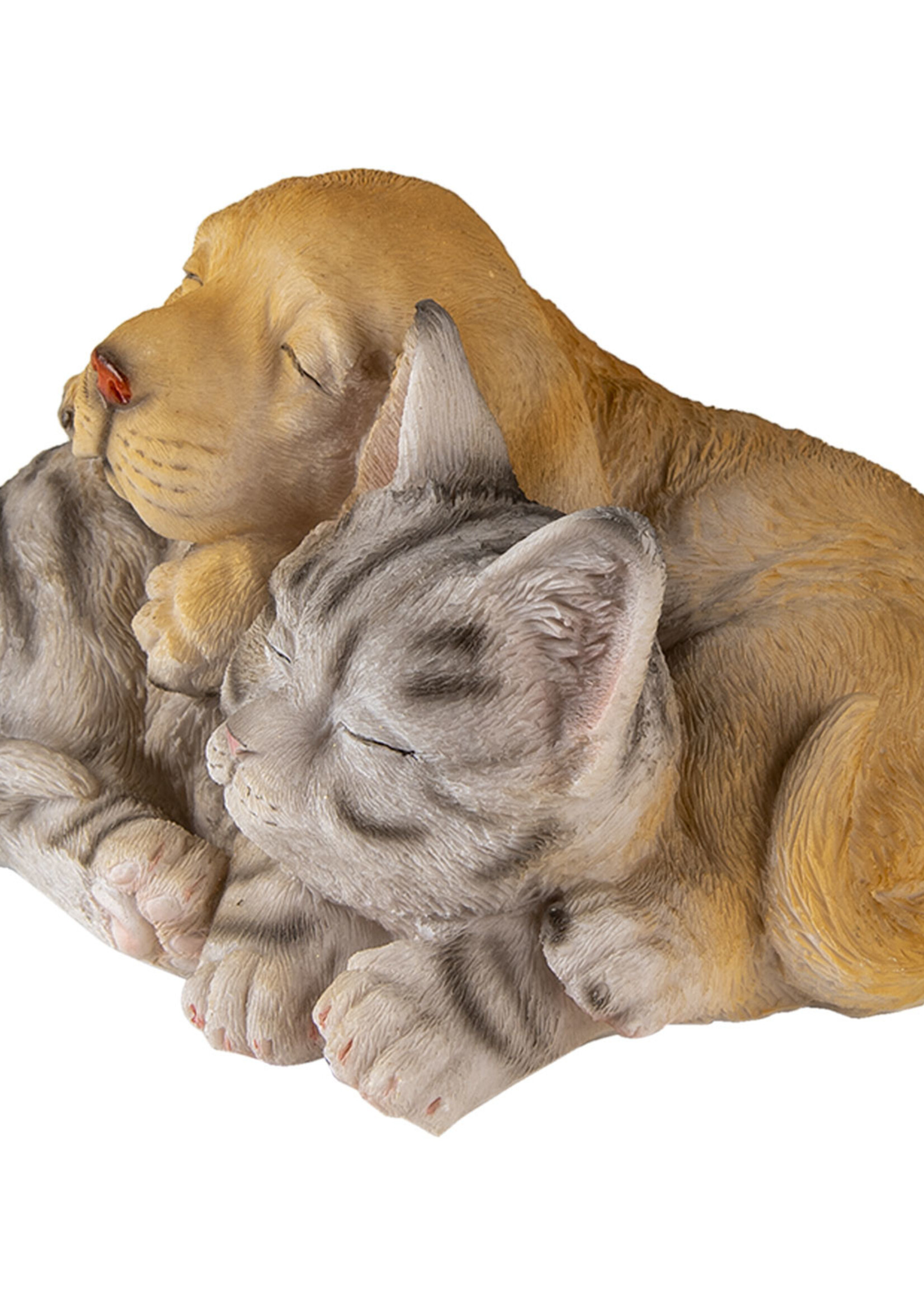 Clayre & Eef Decoratie hond en kat 20*15*11 cm 6PR3336