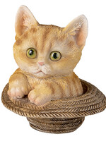 Clayre & Eef Decoratie kat 9*9*10 cm 6PR3342