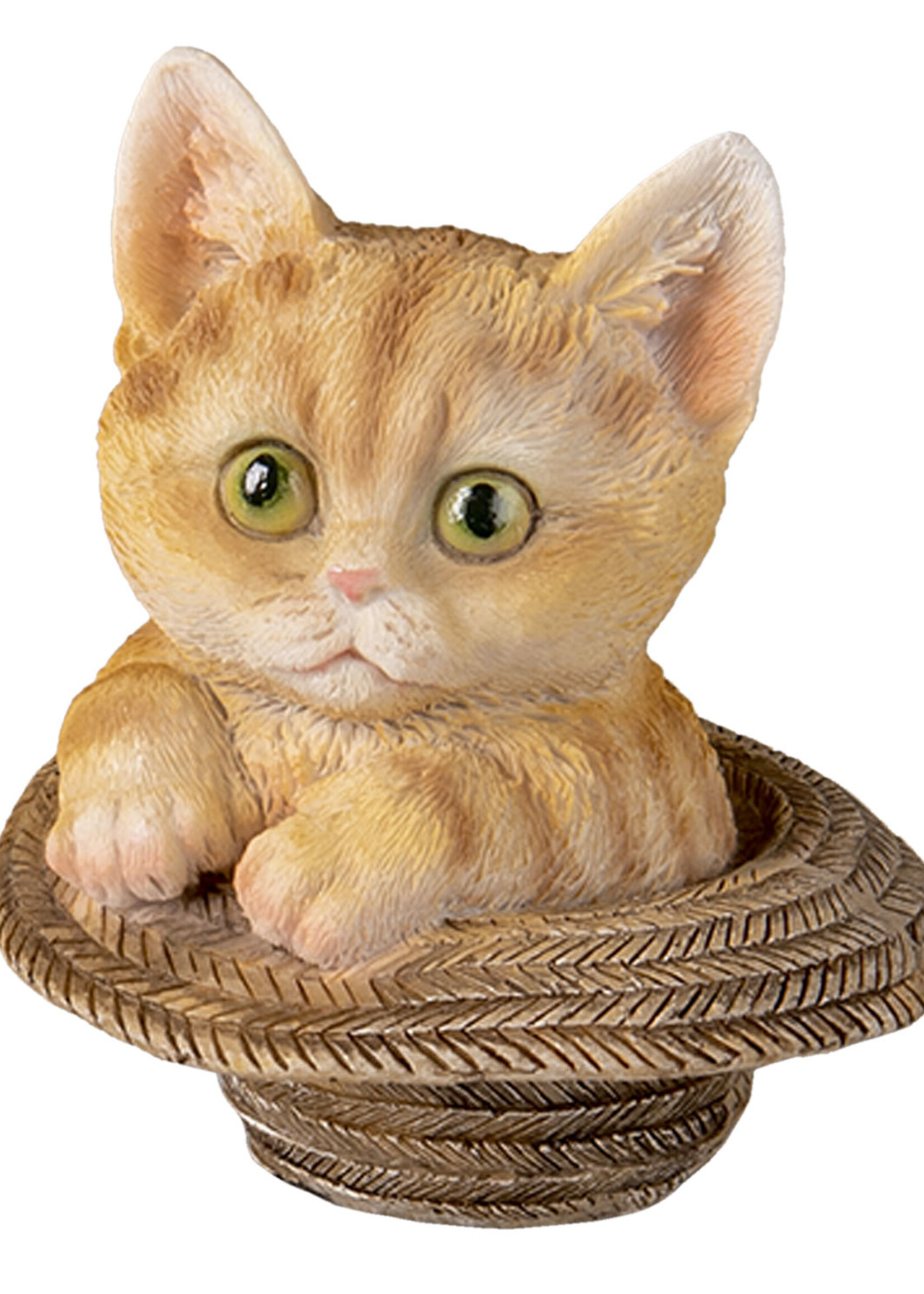 Clayre & Eef Décoration chat 9*9*10 cm 6PR3342