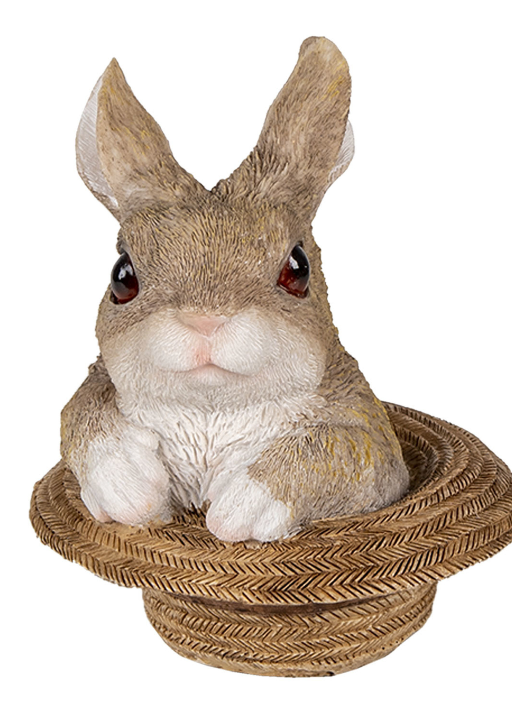 Clayre & Eef Décoration lapin 12*12*14 cm 6PR3346