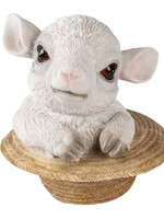 Clayre & Eef Decoratie schaap 12*12*12 cm 6PR3348