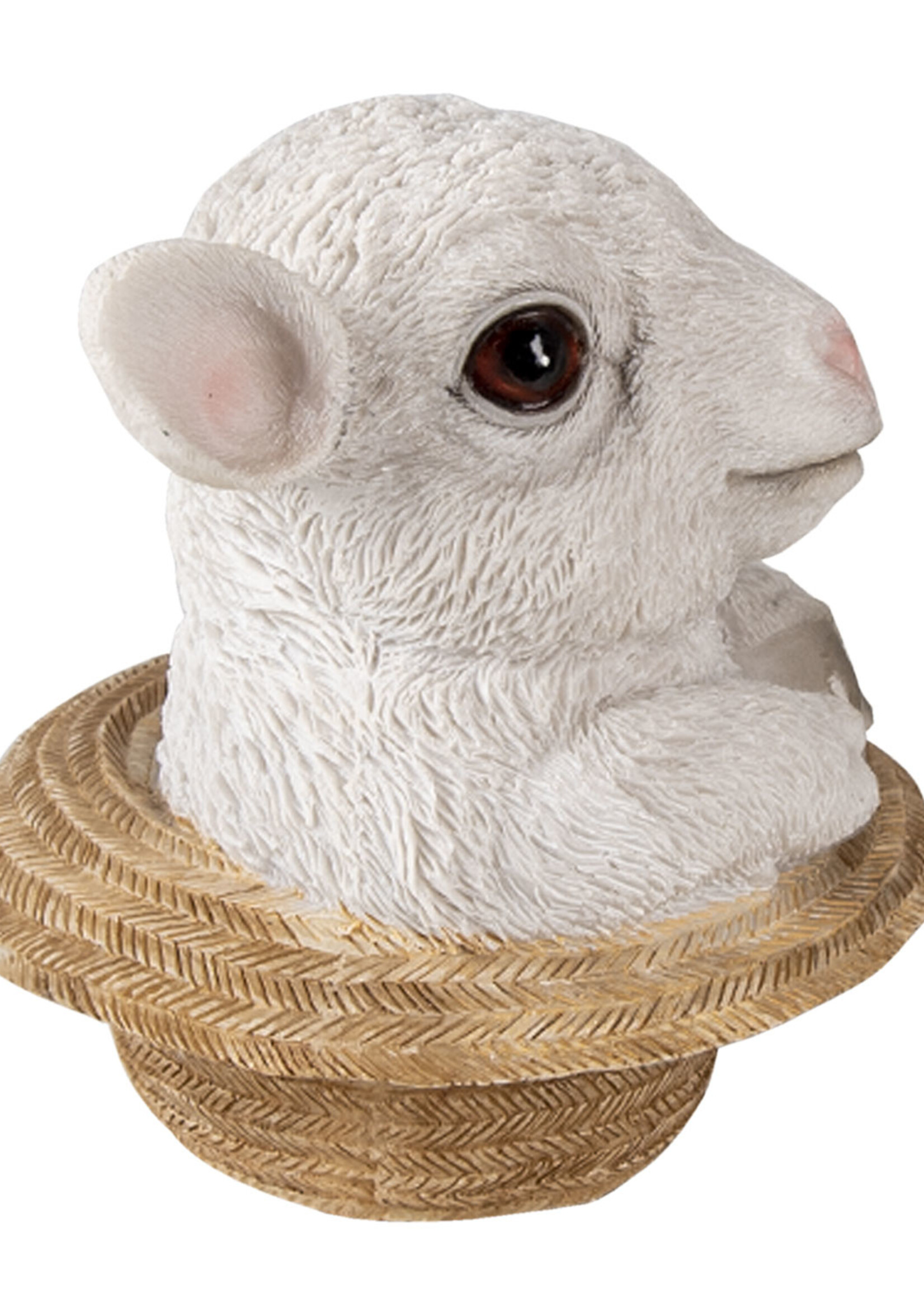 Clayre & Eef Décoration mouton 12*12*12 cm 6PR3348