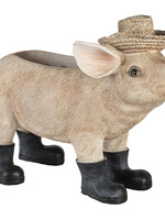 Clayre & Eef Pot de fleur cochon 33*15*24 cm 6PR3372