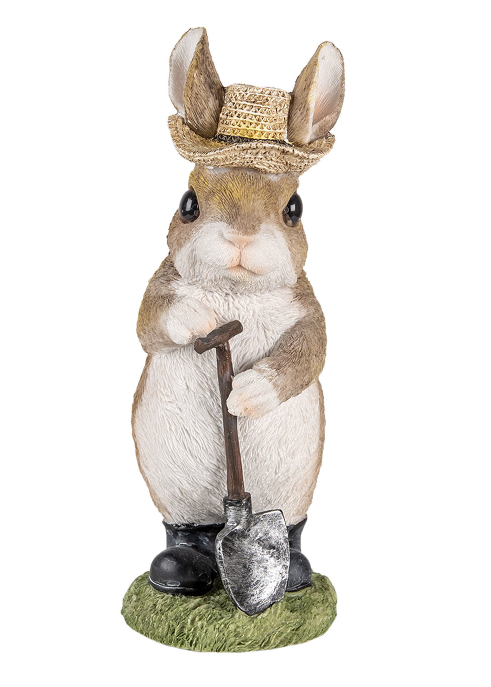 Clayre & Eef Décoration lapin 9*8*22 cm 6PR3373