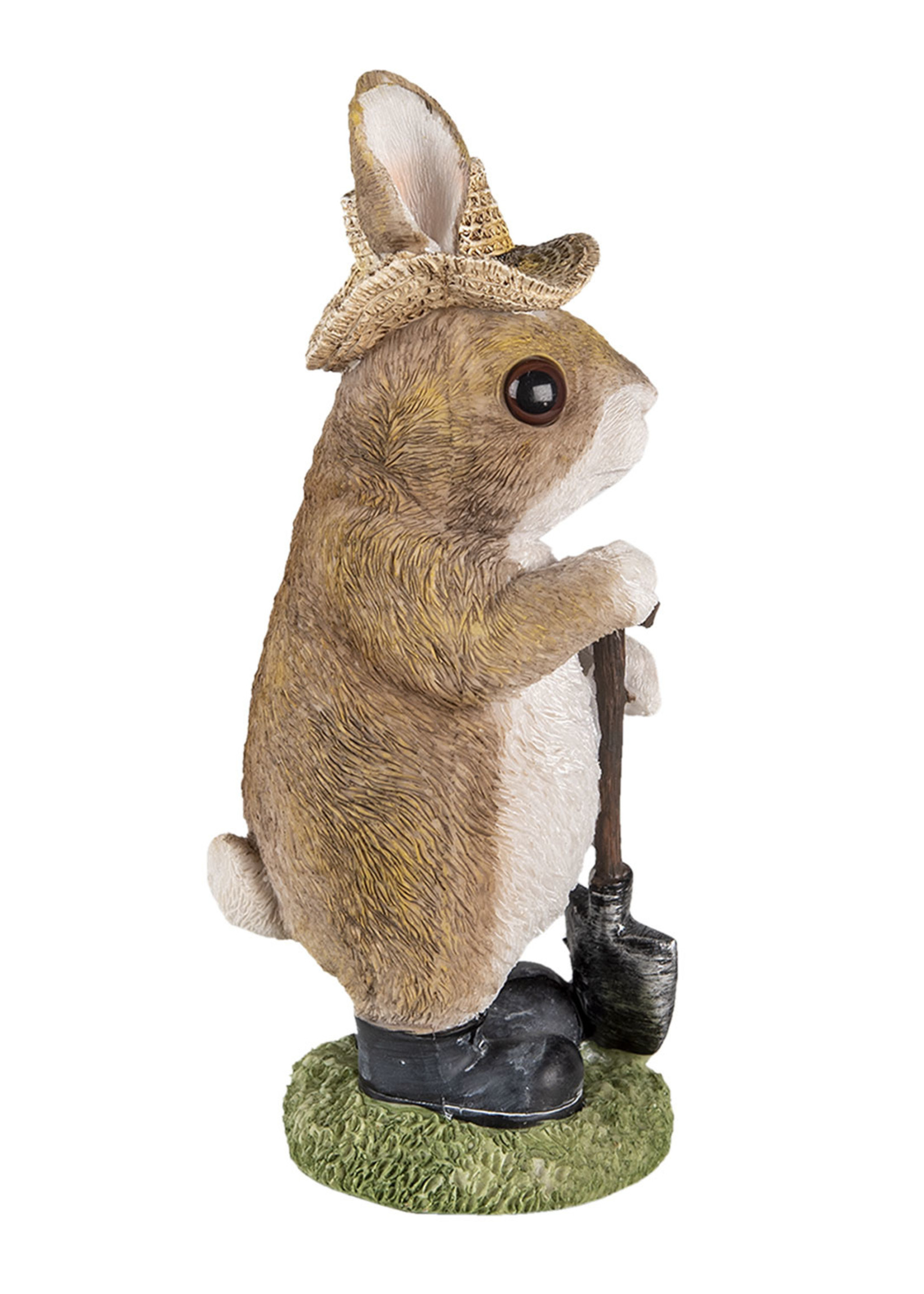 Clayre & Eef Décoration lapin 9*8*22 cm 6PR3373