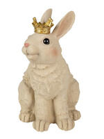 Clayre & Eef Décoration lapin 16*13*23 cm 6PR3385