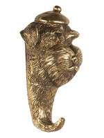 Clayre & Eef Wanddecoratie haak hond 7*5*13 cm 6PR3428