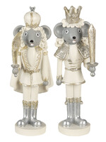 Clayre & Eef Decoratie muis (2) 6*5*17 cm 6PR3460