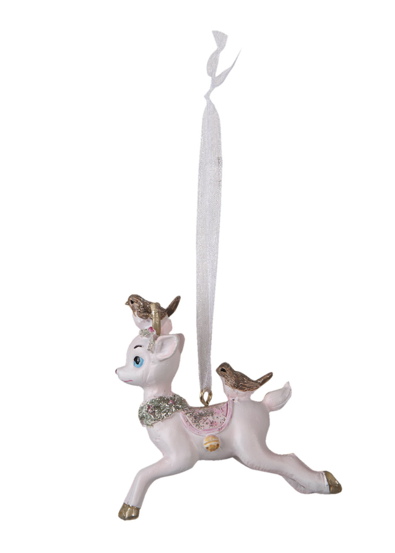 Clayre & Eef Décoration renne pendentif 8*3*8 cm 6PR3484