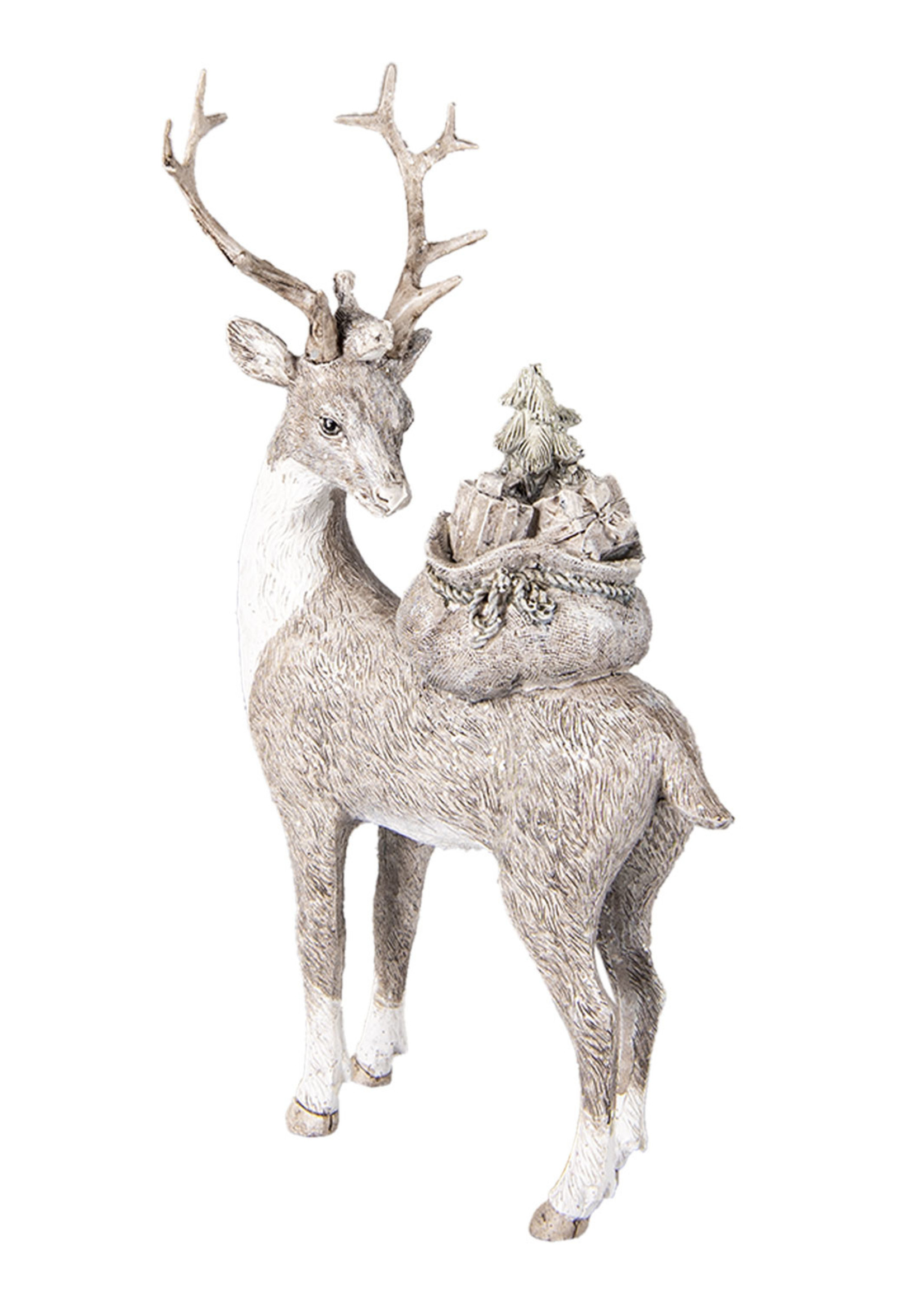 Clayre & Eef Decoratie hert 15*9*26 cm 6PR4606