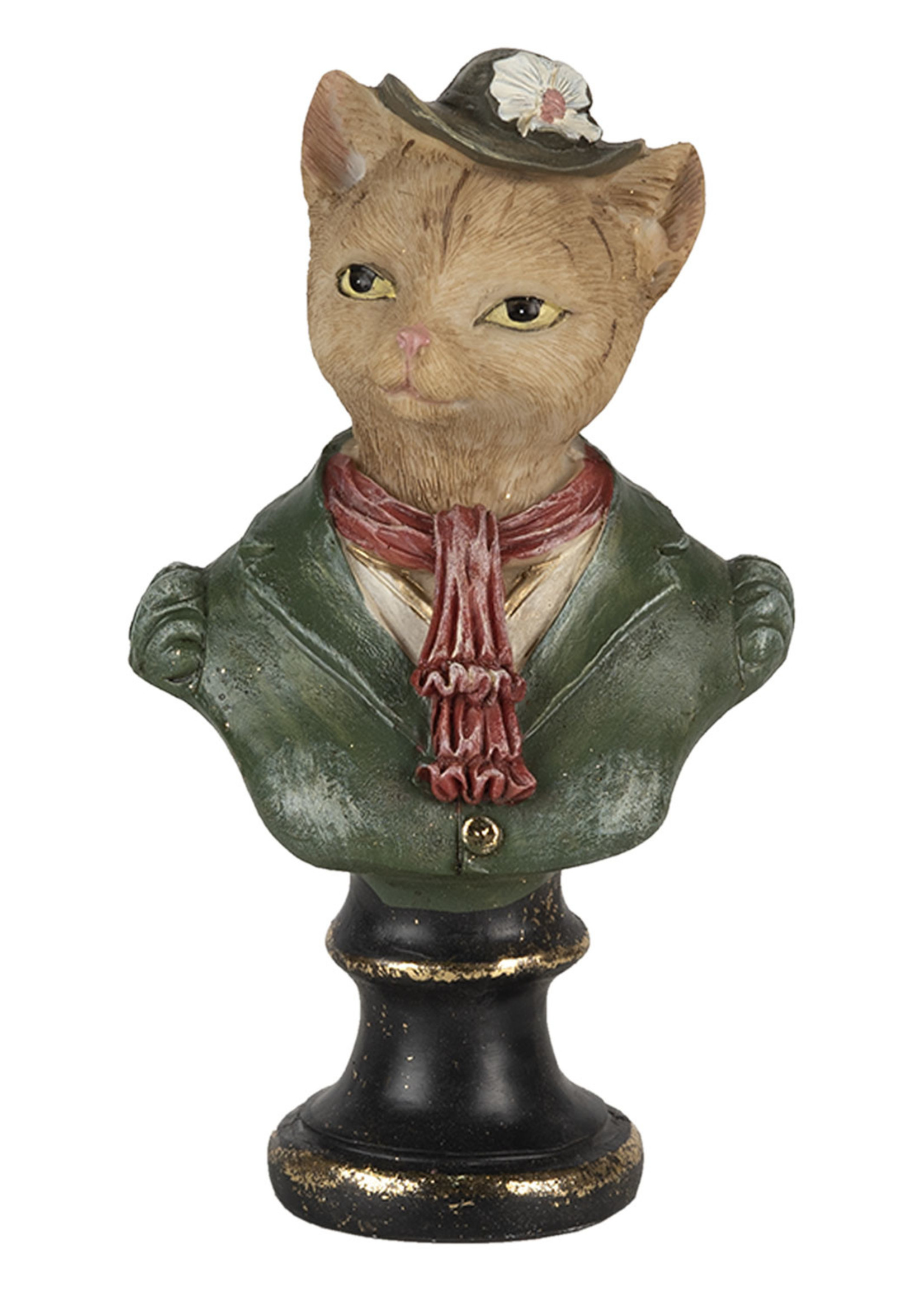 Clayre & Eef Decoratie kat 10*6*16 cm 6PR4617