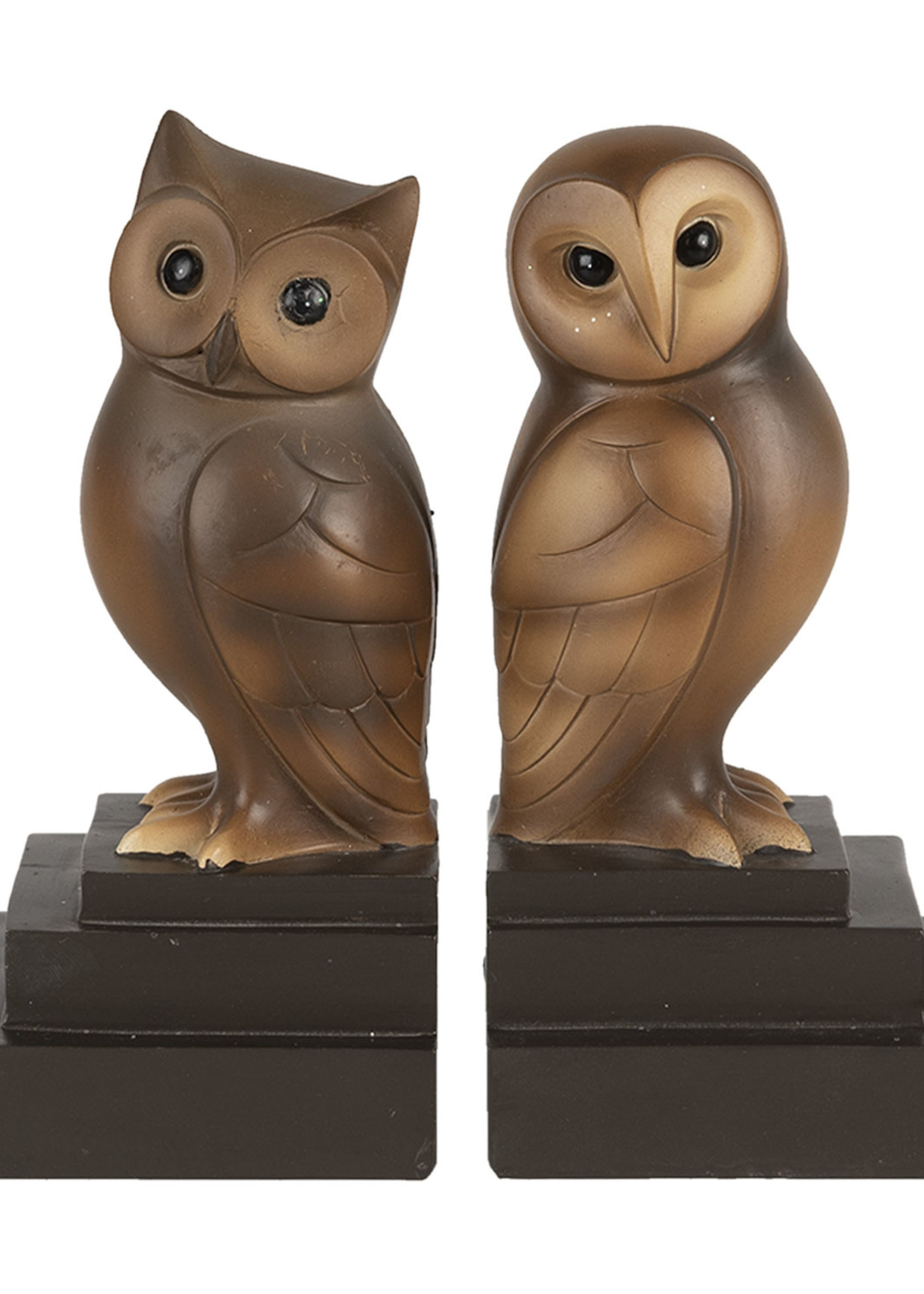 Clayre & Eef Serre-livres (2) hiboux 19*10*18 cm 6PR4625