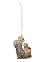 Clayre & Eef Décoration chien pendentif 6*2*8 cm 6PR4641