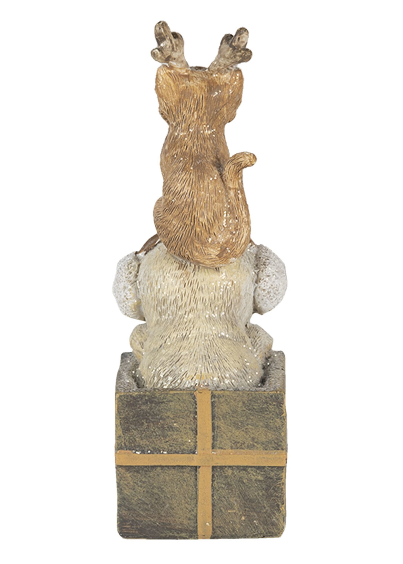 Clayre & Eef Décoration chien et chat 5*5*13 cm 6PR4642