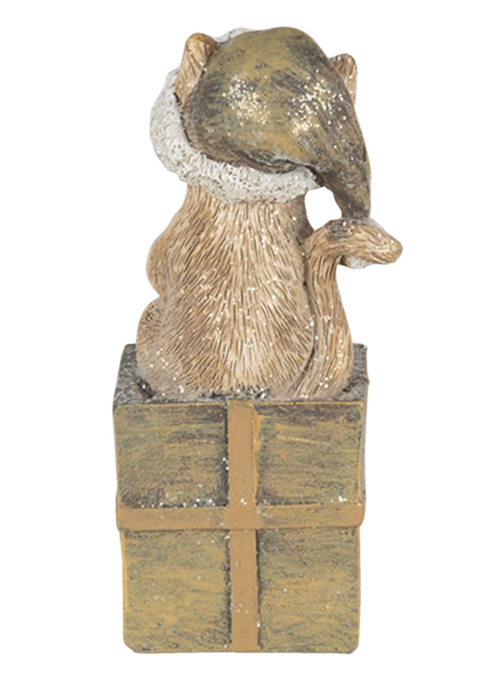 Clayre & Eef Decoratie kat 5*4*10 cm 6PR4643