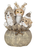 Clayre & Eef Decoratie dieren 8*7*12 cm 6PR4644