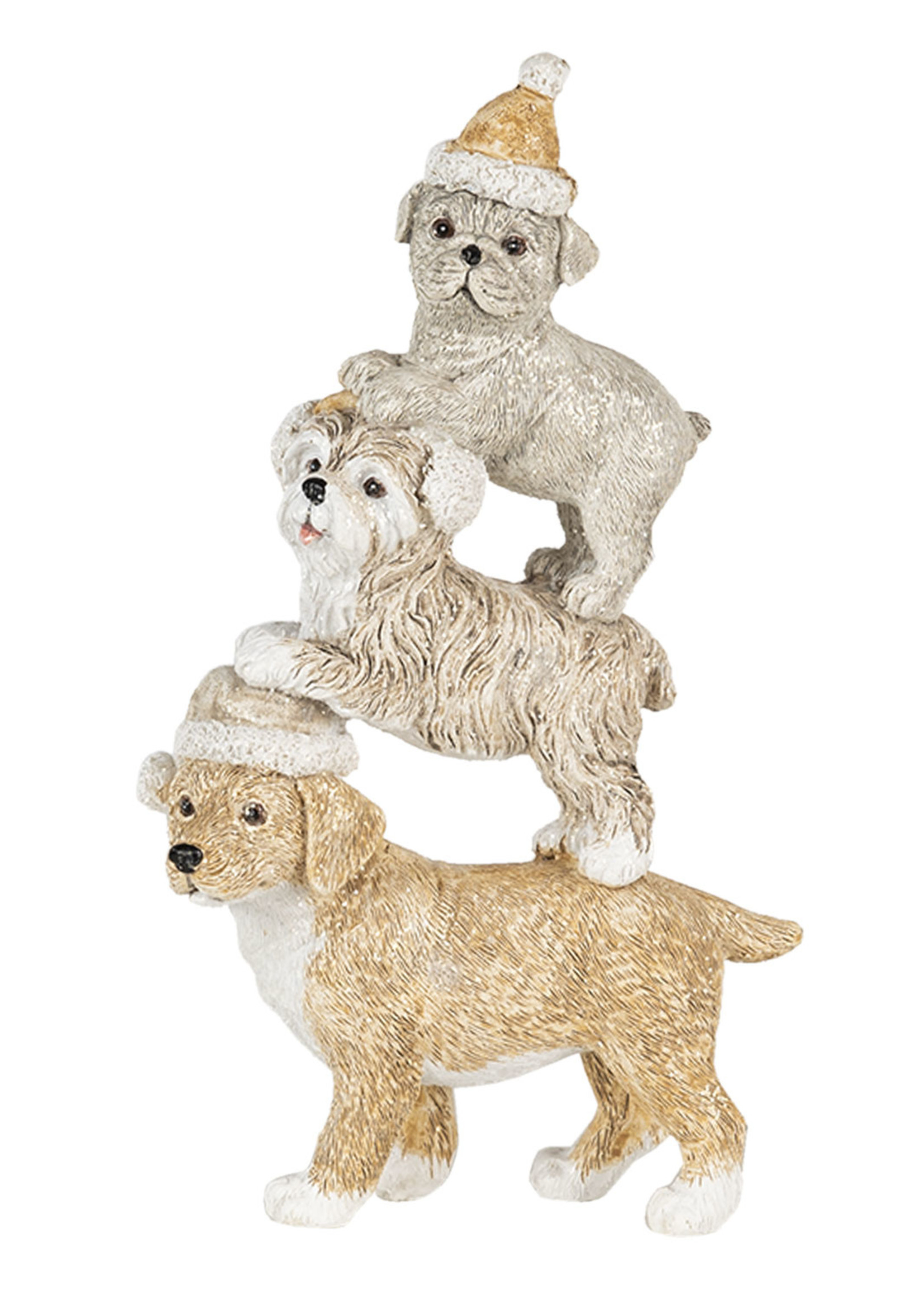 Clayre & Eef Décoration chiens 10*4*18 cm 6PR4646