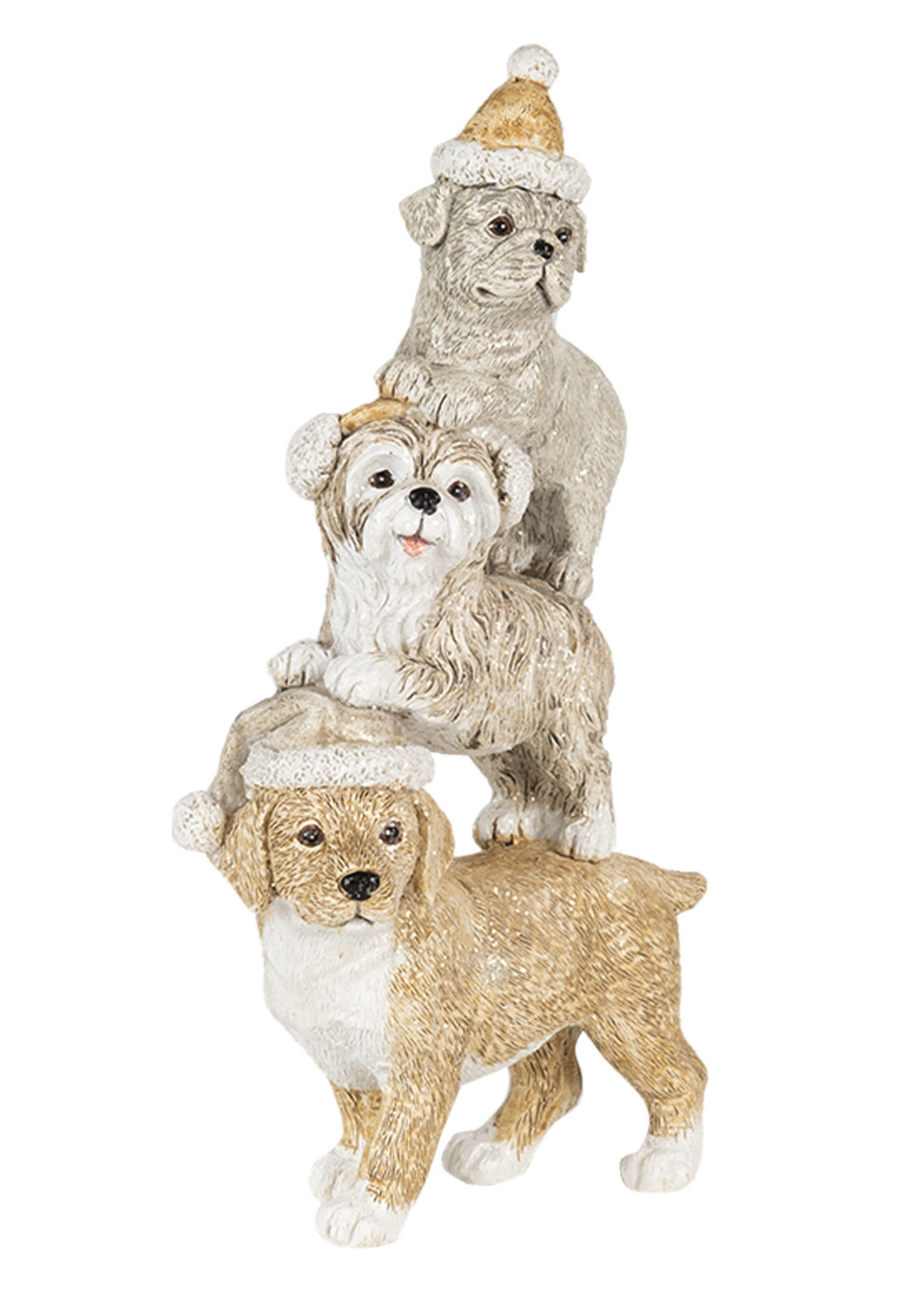 Clayre & Eef Décoration chiens 10*4*18 cm 6PR4646