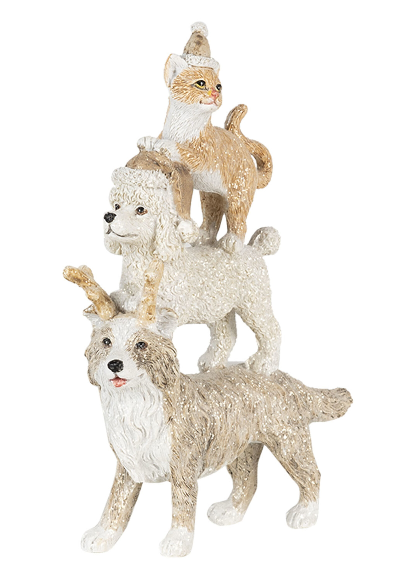 Clayre & Eef Décoration animaux 12*4*17  cm 6PR4647