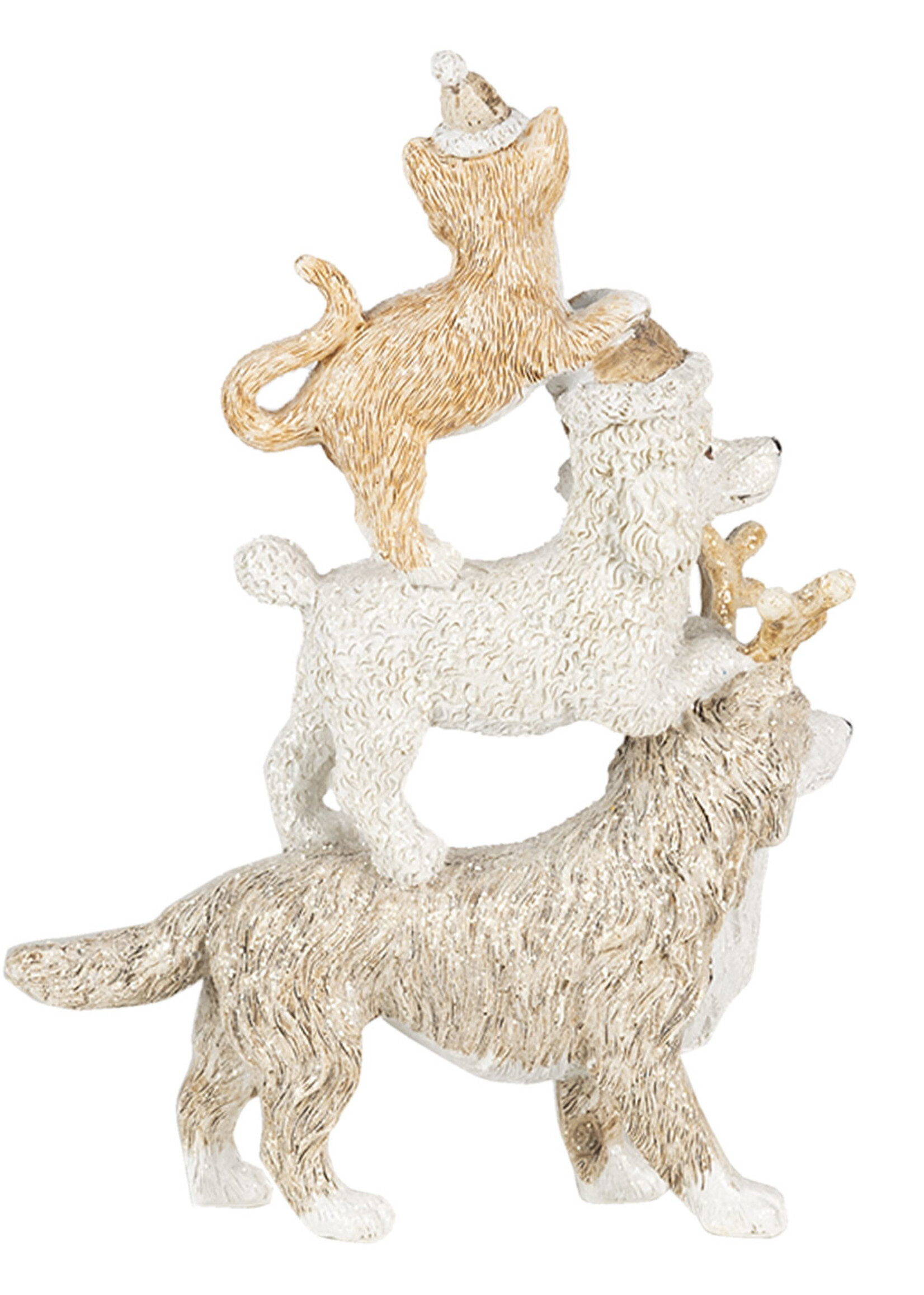 Clayre & Eef Décoration animaux 12*4*17  cm 6PR4647