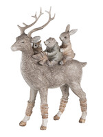 Clayre & Eef Décoration animaux 18*11*25  cm 6PR4653