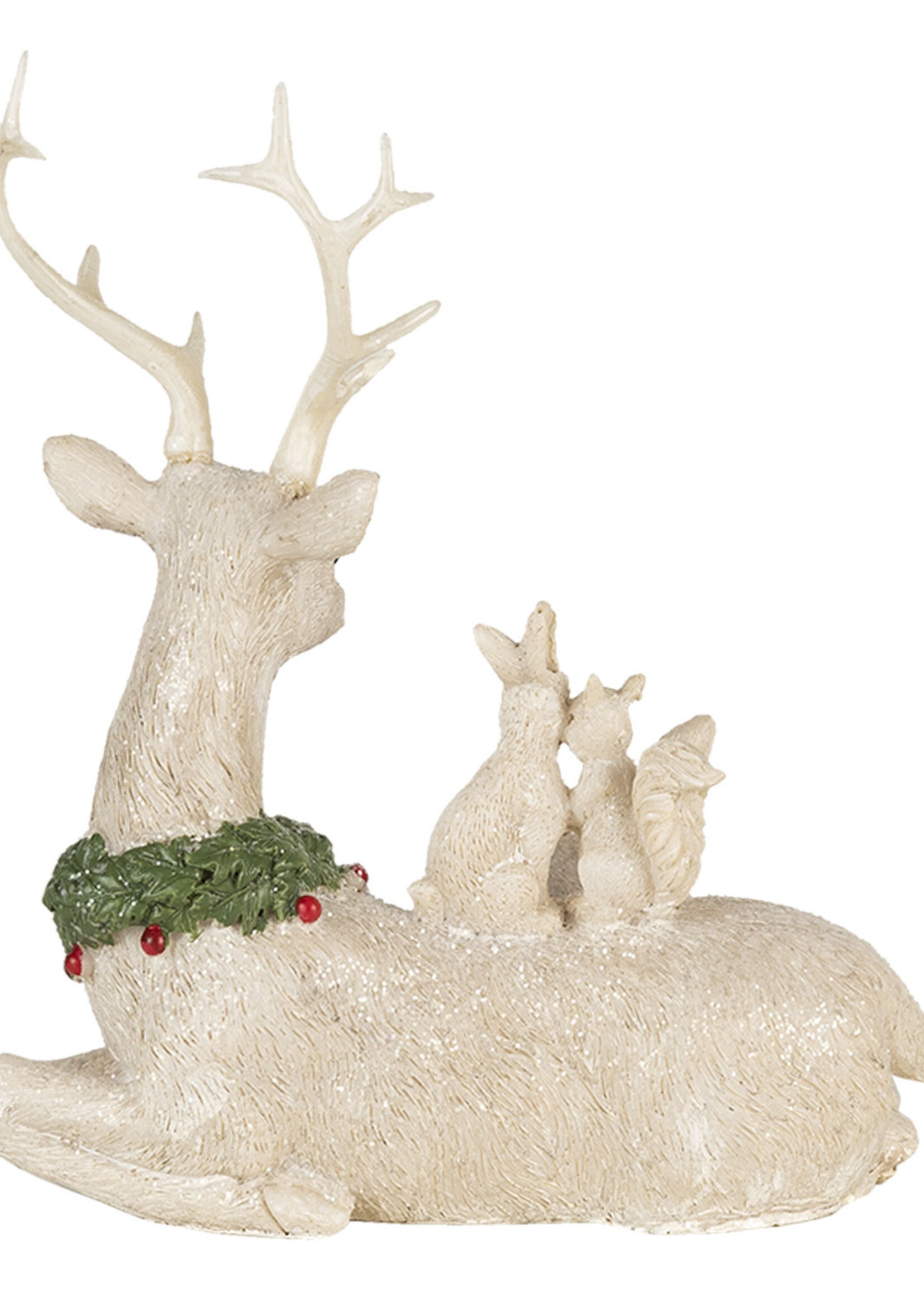 Clayre & Eef Décoration animaux 16*9*18  cm 6PR4655