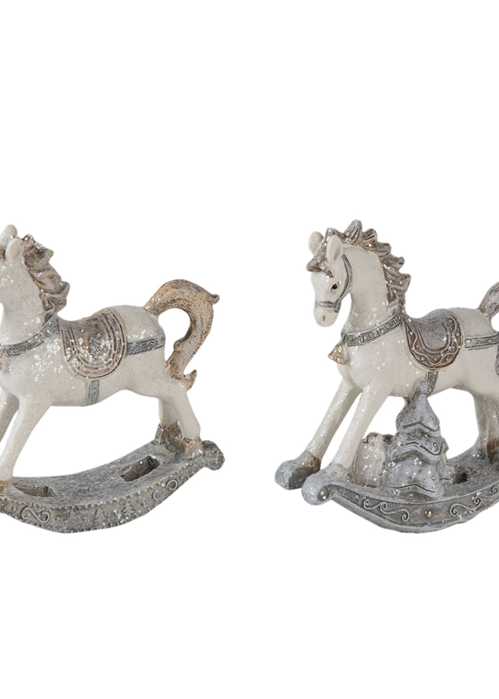 Clayre & Eef Décoration cheval à bascule (2) 7*2*8 cm 6PR4659