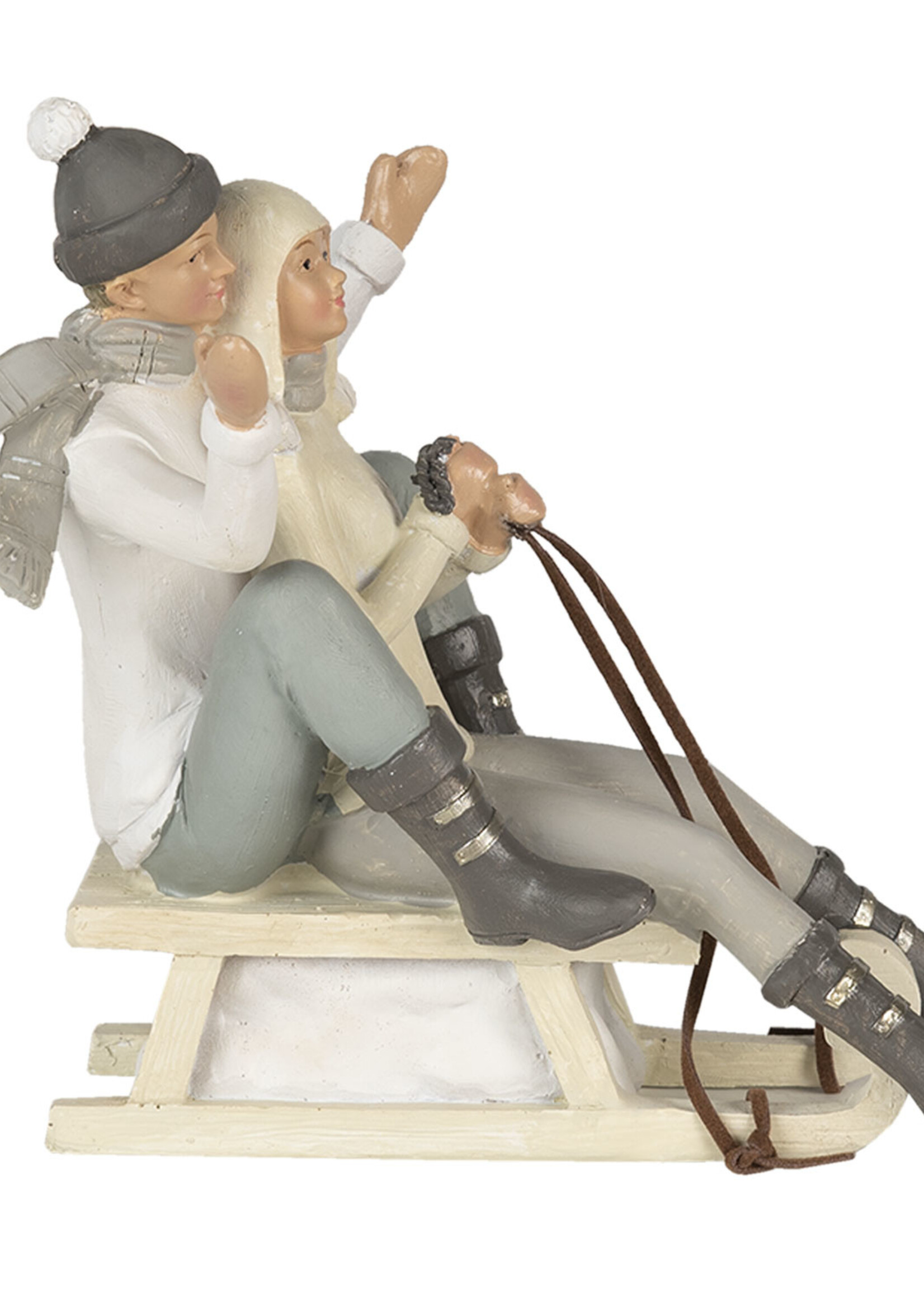 Clayre & Eef Duo de traîneau 19*14*17 cm 6PR4660